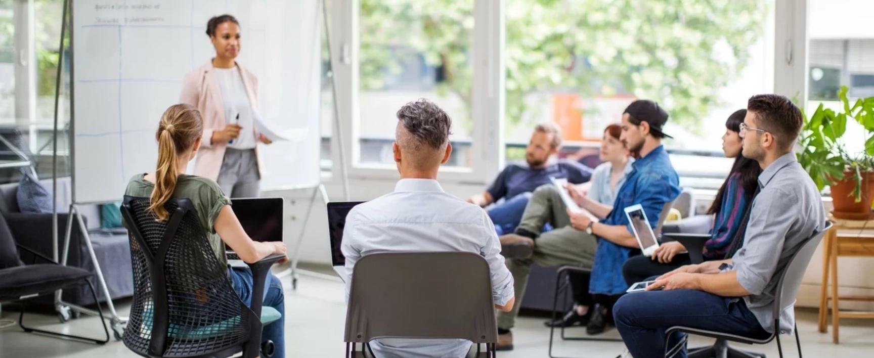 Team training and workforce development in a real workplace